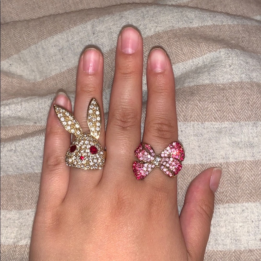 Bunny n Bow ring set